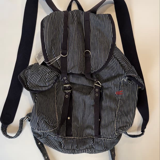 45rpm Hickory Stripe Denim Rucksack