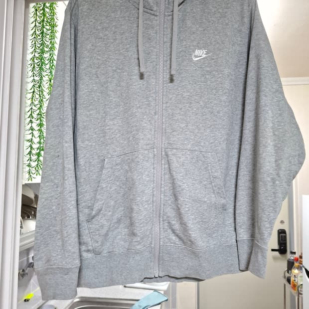 나이키 후드집업 그레이 XL
