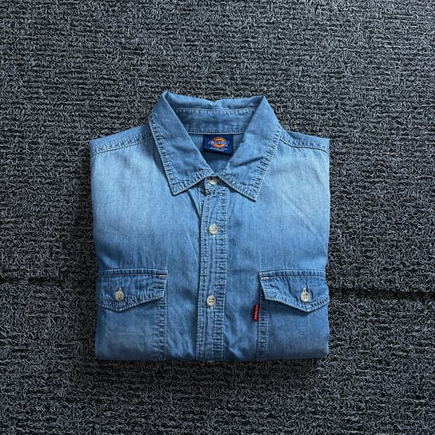 디키즈 USA 워싱 데님 셔츠 3846