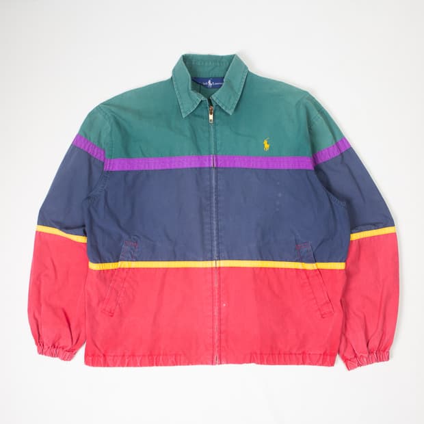 90s 폴로 랄프로렌 멀티컬러 스윙탑 자켓