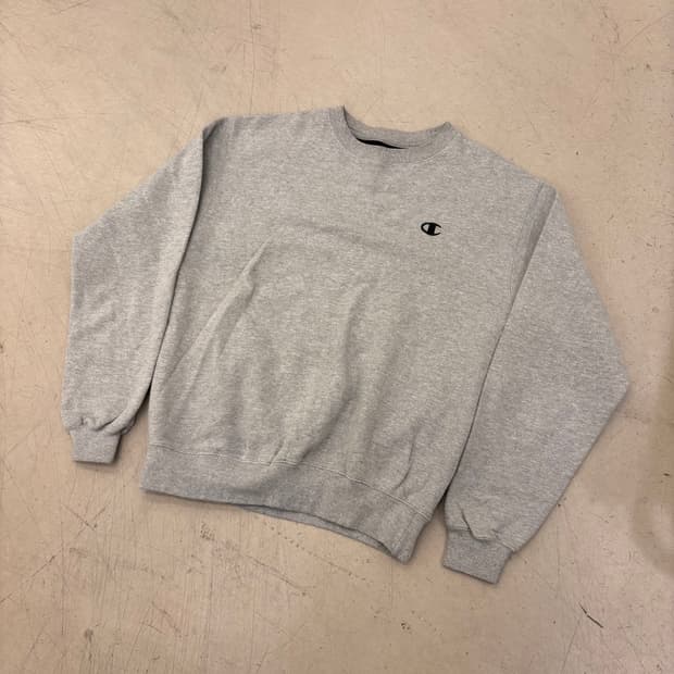 챔피온 스몰로고 그레이 맨투맨