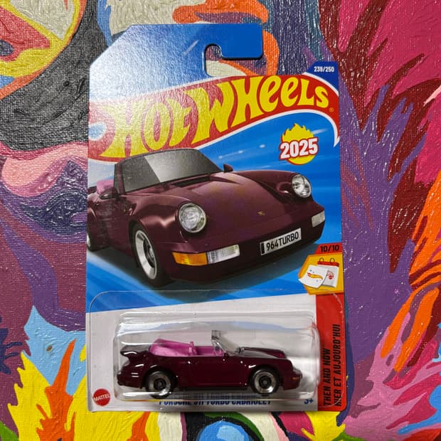 미개봉) 포르쉐 911 터보 카브리올레 다이캐스트 핫휠 인테리어 소품