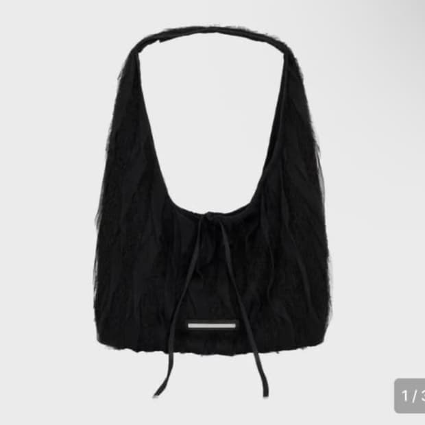 트리밍버드 fray lace double layered bag 가방 