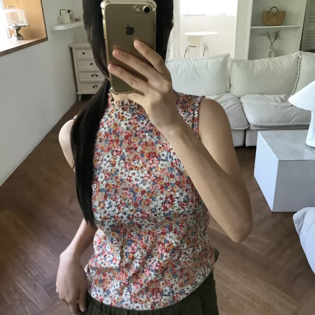 vintage pattern sleeveless