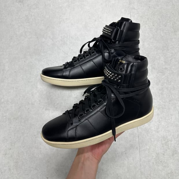 생로랑 14fw 스터드 하이탑