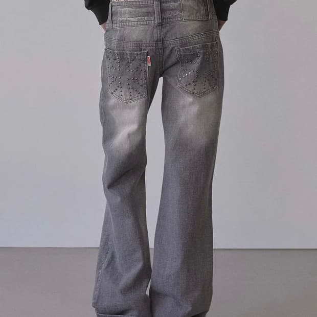 스컬프터 union jack engineered denim M