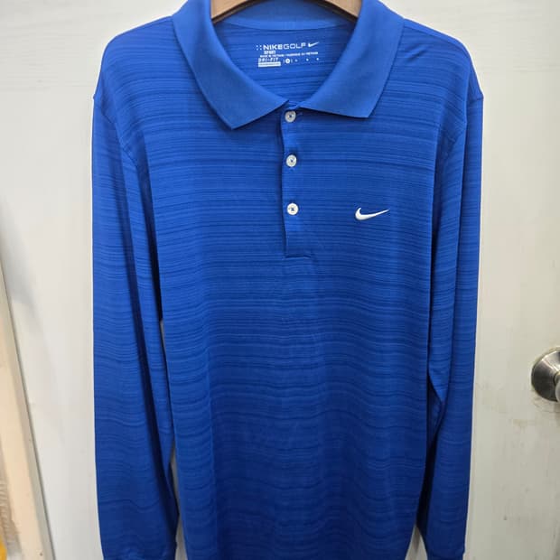 M,95 )) NIKE golf 나이키 골프 드라이핏 카라 긴팔티셔츠!