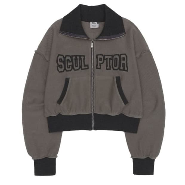 스컬프터 인사이드 아웃 후드집업 애쉬 리버스