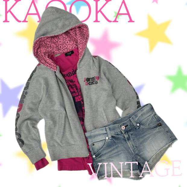 ⭐️팝갸루 코디세트⭐️ 후드집업 y2k 핫핑크 숏데님팬츠 데코라 