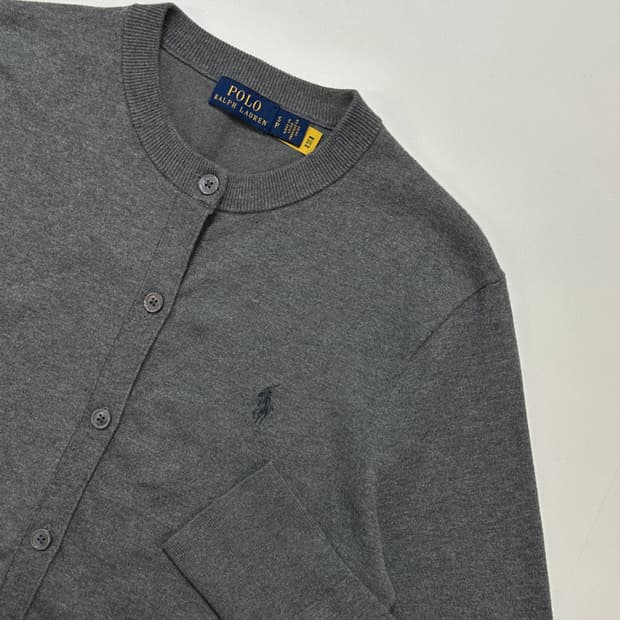 신판) 폴로 랄프로렌 라운드 가디건 그레이 