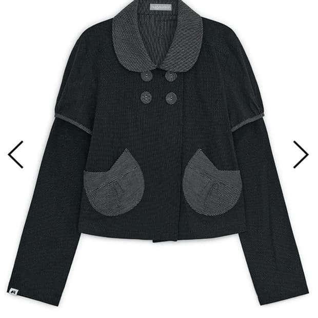 허그유어스킨 Detachable round jacket (Black)