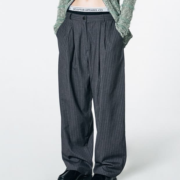 스컬프터 Peekaboo Lowrise Pintuck Pants