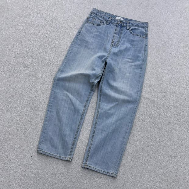 2 빈티지 여성 연청 데님 팬츠 0504E