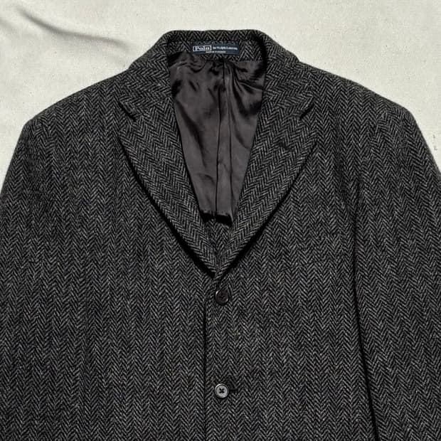38 폴로랄프로렌 버진 울 헤링본 블레이져