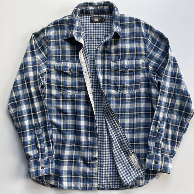 RRL 더플페이스 워크셔츠 L