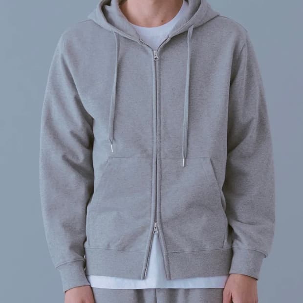 그레이 후드집업