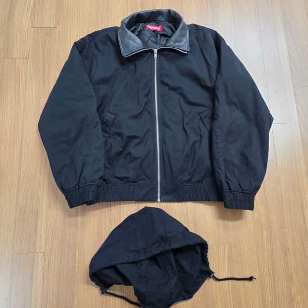 (m) 25ss 슈프림 레더 칼라 유틸리티 자켓