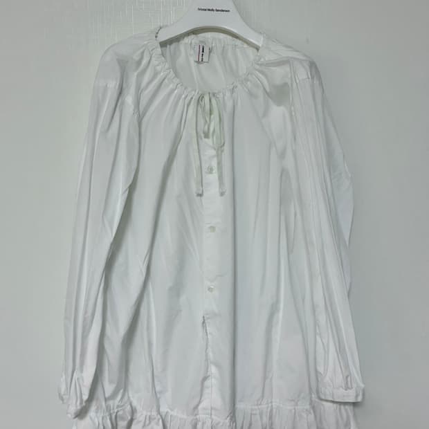 꼼데가르송걸 러플 블라우스 AD2019