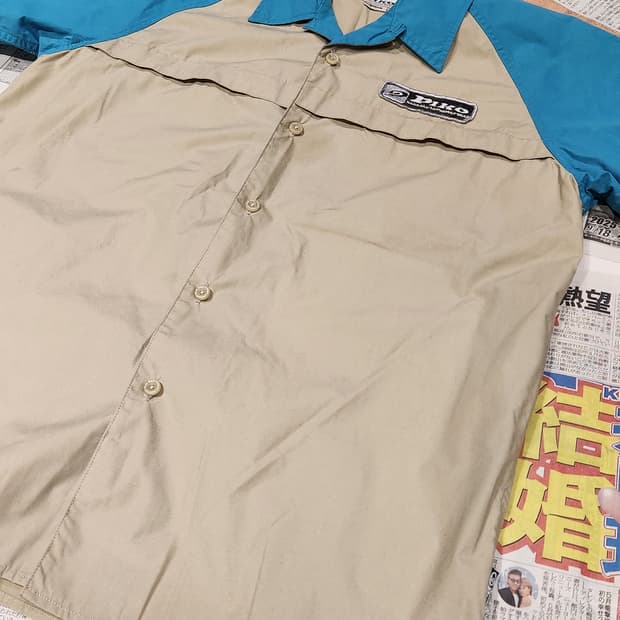 00's PIKO 워크반팔셔츠 M