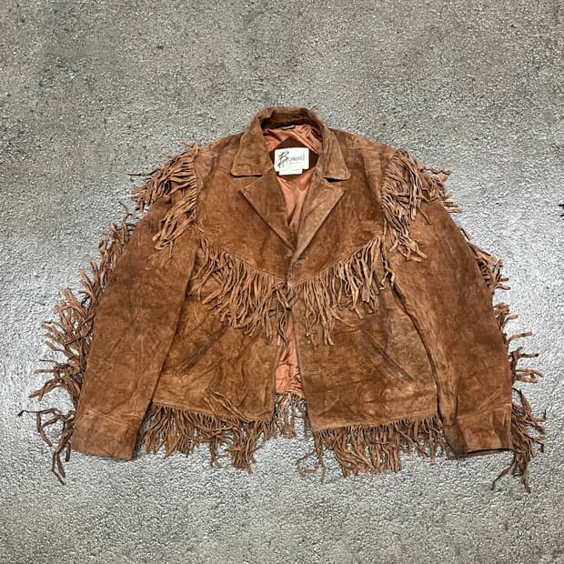 80s 빈티지 웨스턴 프린지 자켓 (100-105)