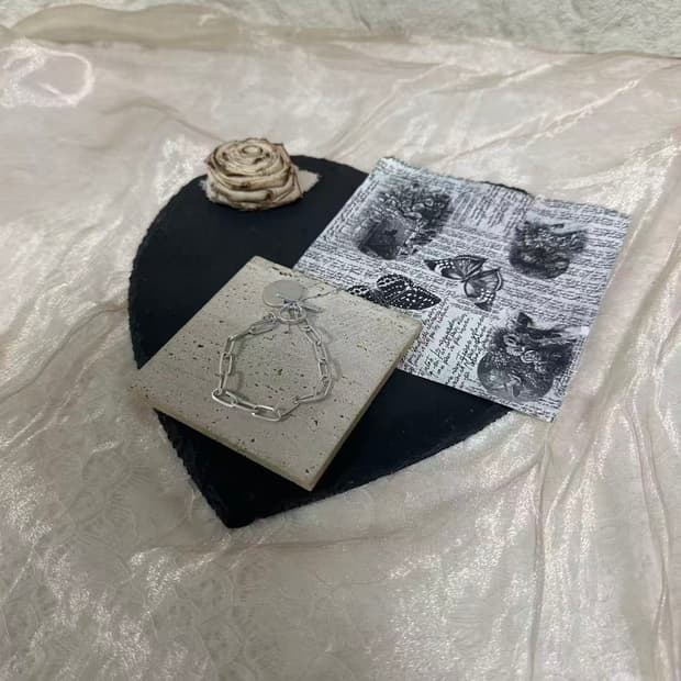 빈티지 실퍼톤  마테 링크 OT고리 팔찌