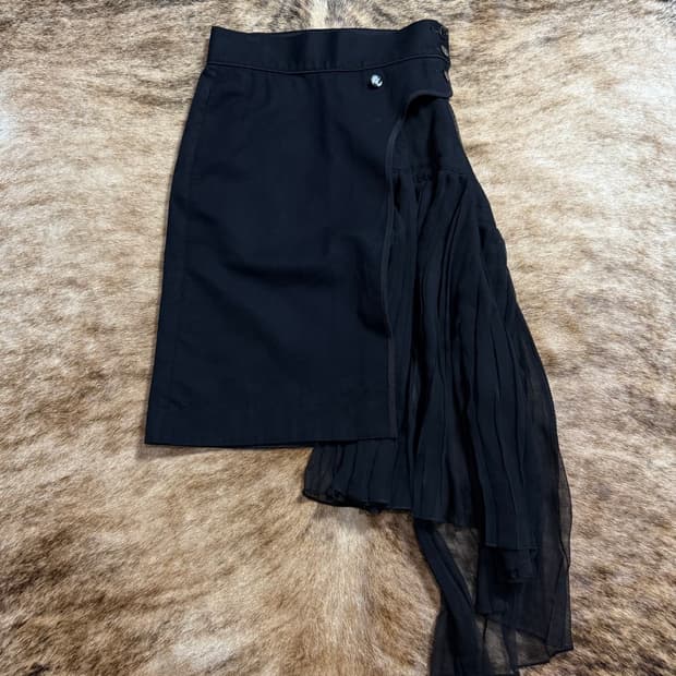 사카이 sacai  플리츠 랩 스커트 