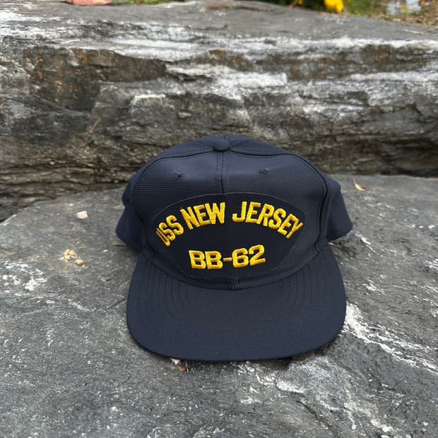 80-90's uss new jersey bb-62 cap