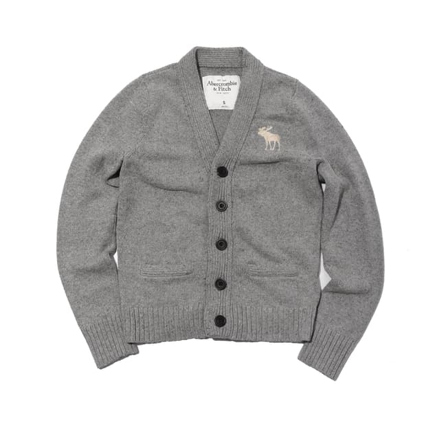 아베크롬비 그레이 울프죠 가디건 S