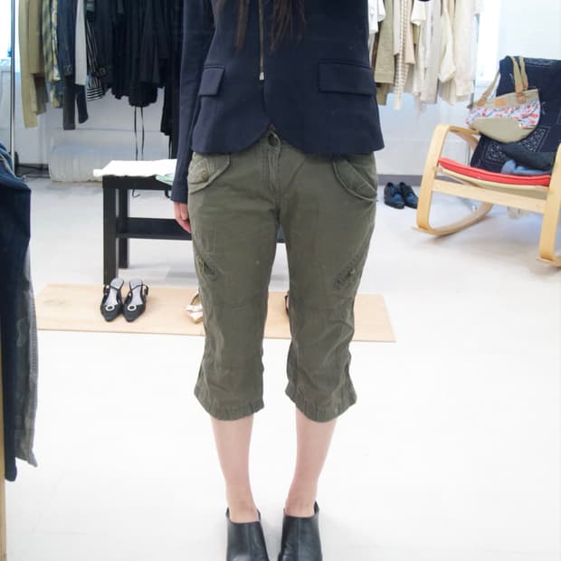 COLZA_ zip detail pants