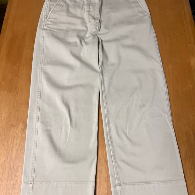 Arket 아르켓 베이지 코튼 스트레이트 팬츠_36 사이즈