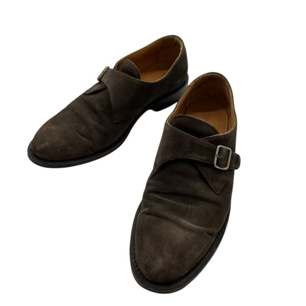 YANKO Suede Monk Strap Shoes