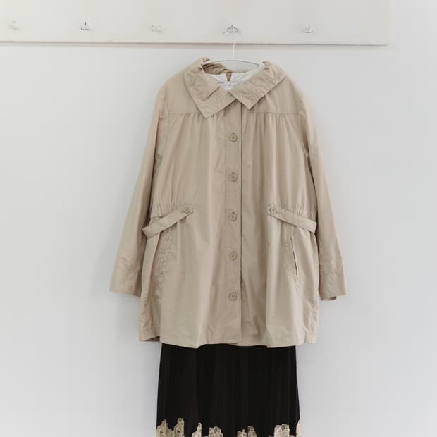  Topvalu light beige wind breaker