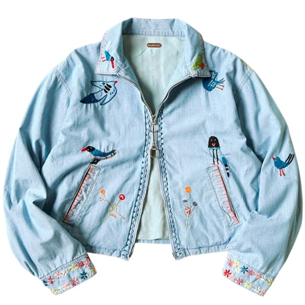 캐피탈 샴브레이 드리즐러 자켓 맥파이 자수 색소폰 4사이즈 팔아요