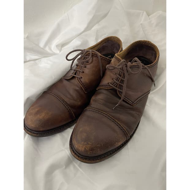 vintage washing derby shoes