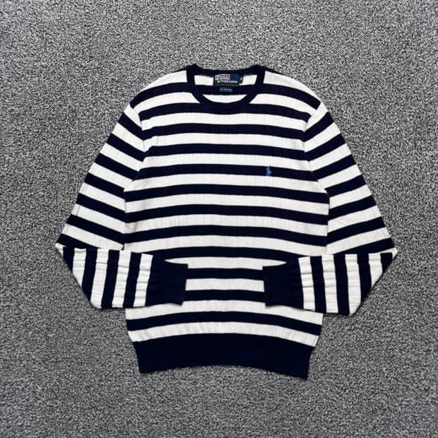 Name : 폴로 랄프로렌 시그니처로고 스트라이프 니트 :) 