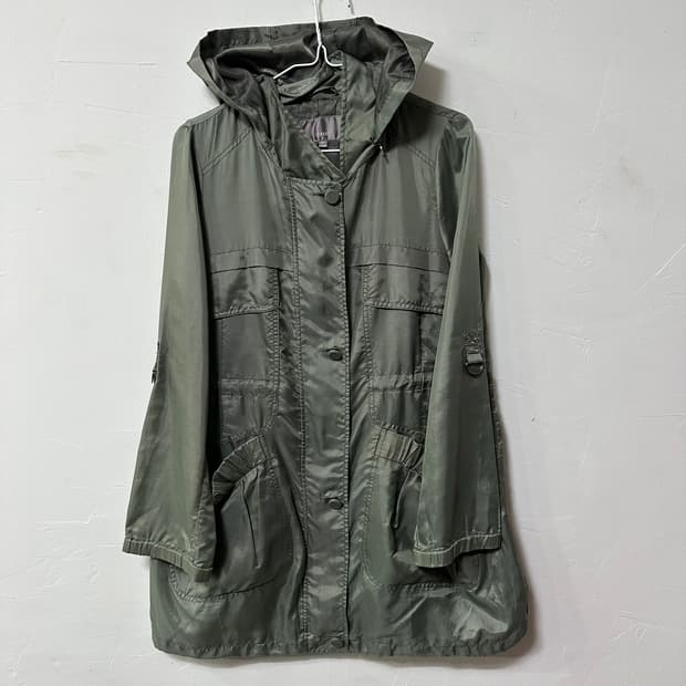 톰보이 후드 야상 자켓