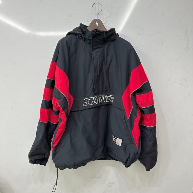 스타터 80S 올드스쿨 아노락 후드 점퍼 M 95
