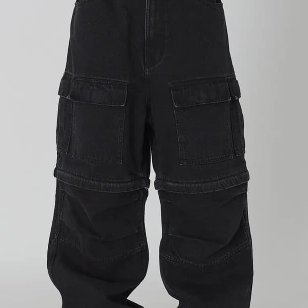 [L] MNGU 컨버터블 카고 데님 팬츠