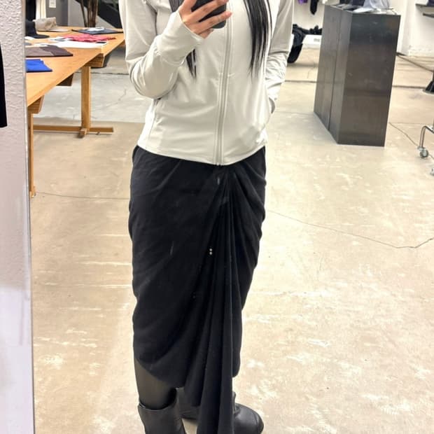 릭오웬스 다크쉐도우 드레이핑 스커트