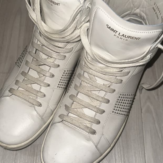 Saint Laurent stud high top sneakers