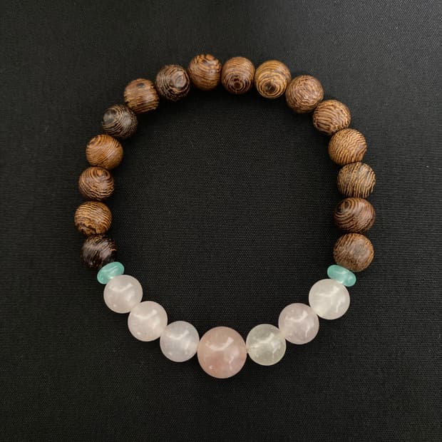 비즈&우드 팔찌