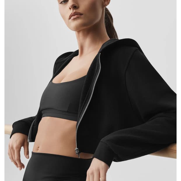 알로 Escape 크롭 후드 집업 L