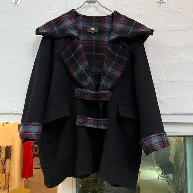 Lancel 란셀 리버시블 울 세일러 코트 9