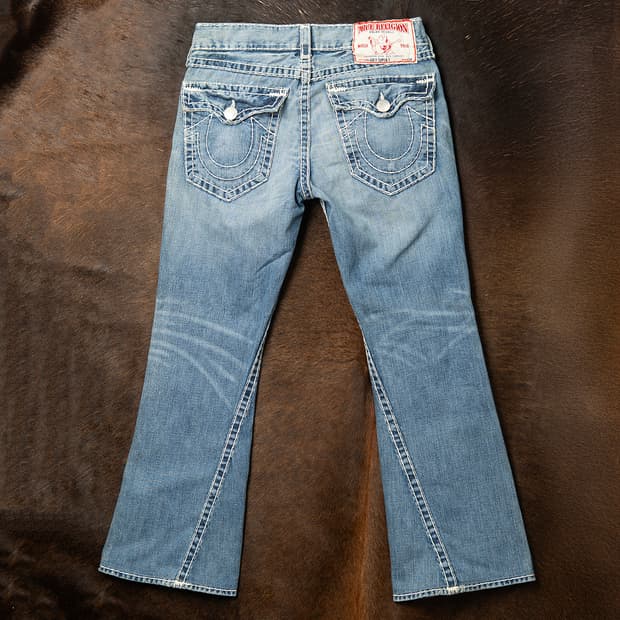 [33] 00s 트루릴리젼 USA 메이드 플레어핏 데님팬츠 