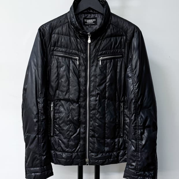 토네이도 마트 패디드 다운 바이커 자켓