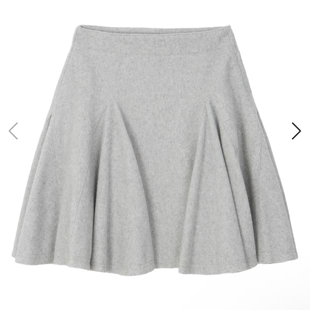 파히섬 울 플레어 스커트