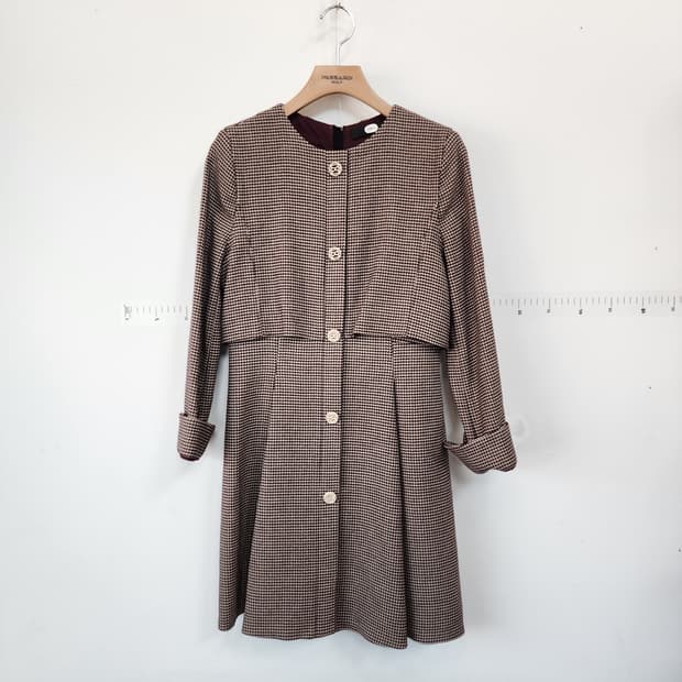 듀엘 하운드투스 체크 원피스