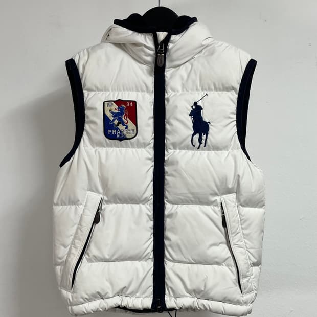 폴로 랄프로렌 빅포니 프랑스 후드 조끼패딩 (on.78)  
