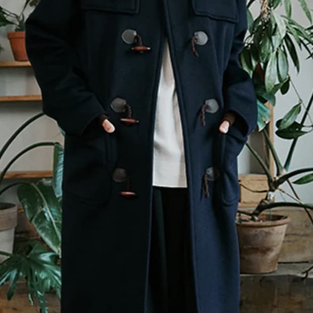 말렌 캐시미어 더플코트 네이비 1size