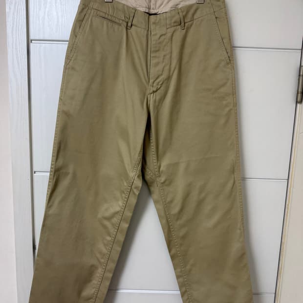 나나미카 와이드 치노팬츠 베이지 32사이즈